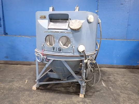 60" x 60" x 35" Ruemelin Mfg. Co. #Hood, Blast Cabinet, w/Dust Collector - Image 1