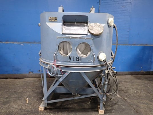 60" x 60" x 35" Ruemelin Mfg. Co. #Hood, Blast Cabinet, w/Dust Collector - Image 2