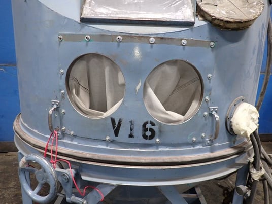 60" x 60" x 35" Ruemelin Mfg. Co. #Hood, Blast Cabinet, w/Dust Collector - Image 3