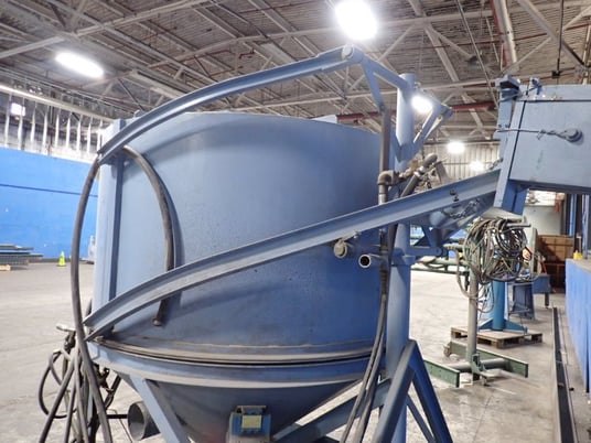 60" x 60" x 35" Ruemelin Mfg. Co. #Hood, Blast Cabinet, w/Dust Collector - Image 8