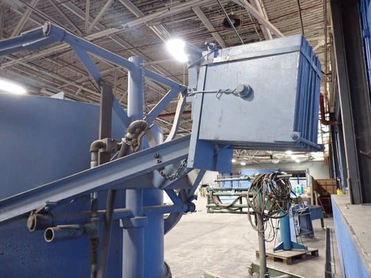 60" x 60" x 35" Ruemelin Mfg. Co. #Hood, Blast Cabinet, w/Dust Collector - Image 9