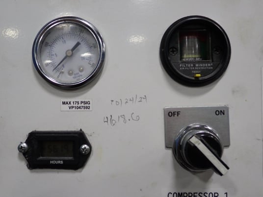 175 psig, Champion #BER10, Pneumatic Air Compressor, 10 HP, 200 V, 5619 hours - Image 3
