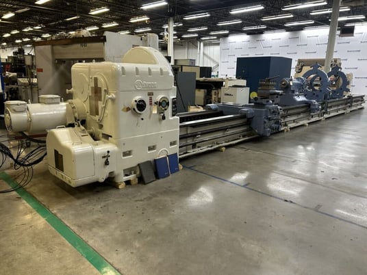 49" x 480" Skoda #SRM-125/12-75, heavy duty engine lathe, 3 steady rests, powered tailstock - Image 3