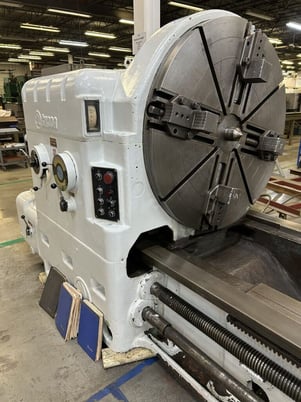 49" x 480" Skoda #SRM-125/12-75, heavy duty engine lathe, 3 steady rests, powered tailstock - Image 4