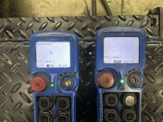 20 Ton modular tank & vessel fut up rolls, LJ Welding Automatin #ALG-512-100-4, roller bed style' - Image 6