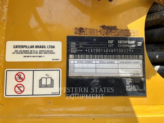 Caterpillar 140 AWD, Motor Grader, 3003 hours, S/N: N9500229, 2019 - Image 7