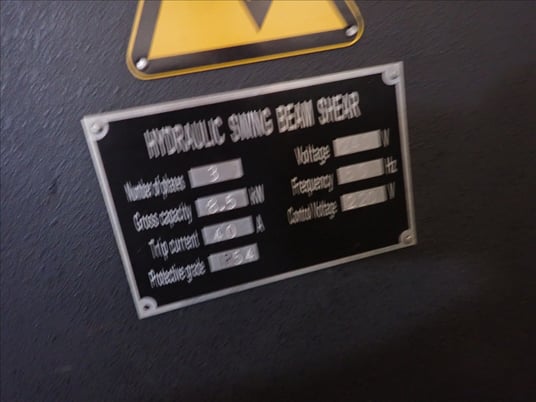 No. QC12Y-6x3200 shear, back gauge, arm, foot controls - Image 5