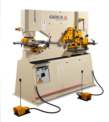 4" x 4" x 1/2" Geka #Hydracrop-55SD, Ironworker, 60 Ton, 20" throat, new, 2026 - Image 3