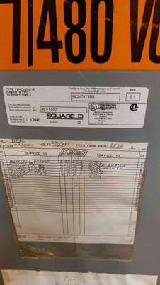 225 Amp, Square D I-Line #HC2674SHR, Panelboard, 480 Volts - Image 3