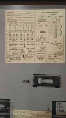 600 Amp, GE A-Series, Panelboard, 480/277 Volts, 3PH, 3W, AF49S w/ Main - Image 8