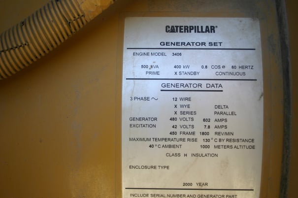400 KW Caterpillar, portable diesel generator set, 480 Volts, 2000 - Image 5