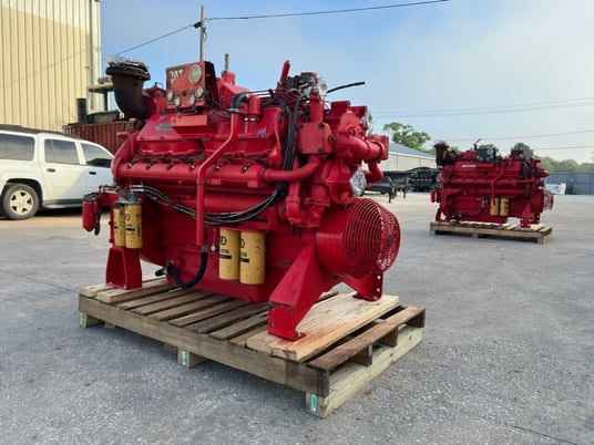 739 HP Caterpillar #3412C Engine, 2100 RPM, 38S Prefix, 2011 - 80 Original Hours - Image 9