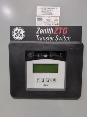 600 Amp. General Electric Zenith, ZTG, Automatic Transfer Switch, MX150 digital controller, 277/480 Volt - Image 3