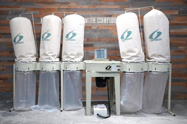 8975 cfm Extrema #DC-3200S-Typhoon, Fabric Filtration Modular Dust Collection System, (5) Fabric Filter Top - Image 1