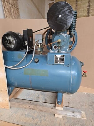 Webster #JS184, Webster & Bennett 60 gallon Air Compressor, 5 HP, 1725 RPM, 230 V. - Image 1
