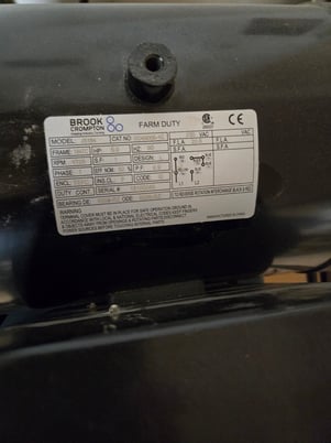 Webster #JS184, Webster & Bennett 60 gallon Air Compressor, 5 HP, 1725 RPM, 230 V. - Image 4