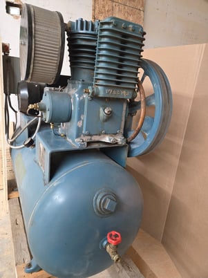 Webster #JS184, Webster & Bennett 60 gallon Air Compressor, 5 HP, 1725 RPM, 230 V. - Image 5