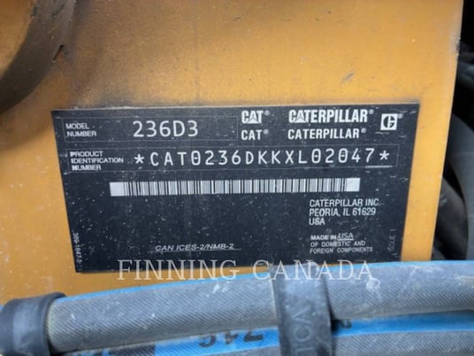 Cat 236D3, Skid Steer Loader, 2448 hours, S/N: KXL02047, 2022 - Image 6