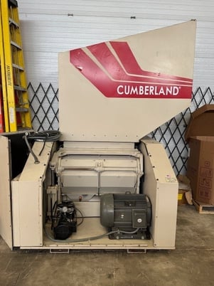 16" x 40" Cumberland #1640X, granulator, 30 HP, 3 knife open rotor, 2 bed knives, hydraulic hopper tilt, 2007 - Image 1