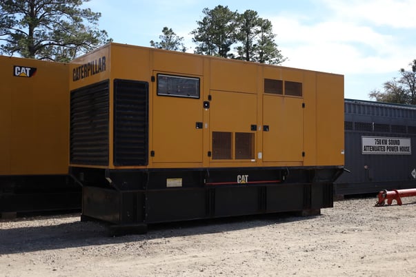 600 KW Caterpillar #3412, diesel generator, sound attenuated enclosure, 277/480 Volts, 11936 hours, 2003 - Image 1