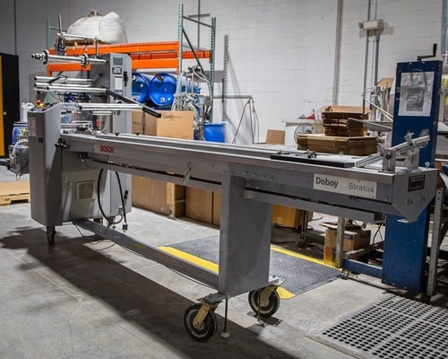 Bosch Doboy #Stratus, Horizontal Flow Wrapper, 120 PPM, on casters, 2009 - Image 1