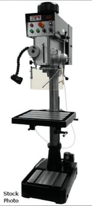 Jet #JDP-20EVST-230-PDF, single spindle drill press, 20" throat, 1" tap, 2000 RPM, 22" x18-13/4" table, 2 HP - Image 1