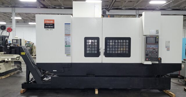 Mazak #VCN 700E/40-II, 4 Axis vertical machining center w/Nikken 302MA CNC Rotary Table, 80" X, 27.6" Y - Image 1