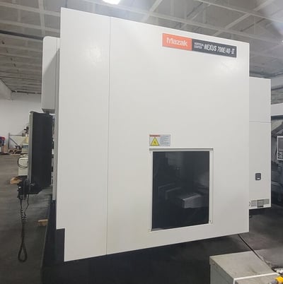 Mazak #VCN 700E/40-II, 4 Axis vertical machining center w/Nikken 302MA CNC Rotary Table, 80" X, 27.6" Y - Image 2