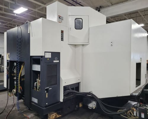 Mazak #VCN 700E/40-II, 4 Axis vertical machining center w/Nikken 302MA CNC Rotary Table, 80" X, 27.6" Y - Image 4