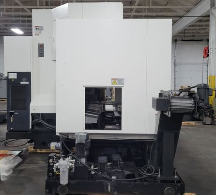 Mazak #VCN 700E/40-II, 4 Axis vertical machining center w/Nikken 302MA CNC Rotary Table, 80" X, 27.6" Y - Image 6