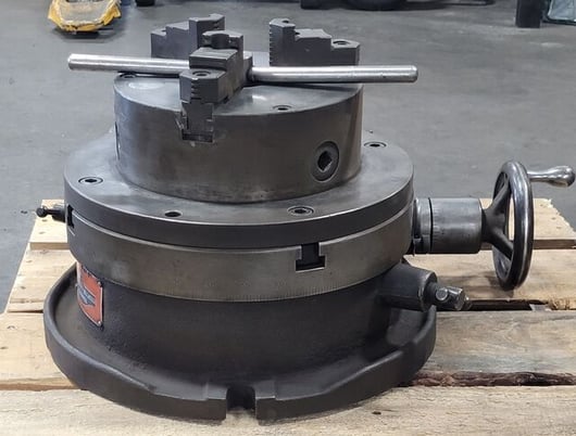 Universal Vise and Tool Co., horizontal/vertical rotary table, 8" 3-jaw Pratt Burnerd chuck - Image 4