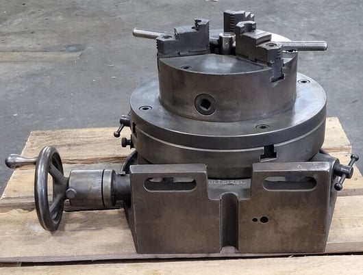 Universal Vise and Tool Co., horizontal/vertical rotary table, 8" 3-jaw Pratt Burnerd chuck - Image 5