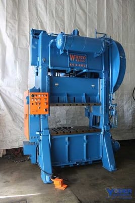 65 Ton, Warco #65-2-48C, straight side double crank, 6" stroke, 20" Shut Height, 4" slide adj., 45 SPM, 10 - Image 2