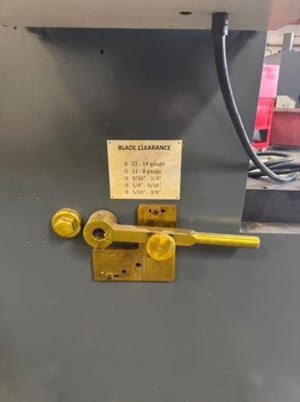 Jayshree #KHVR-830, Guillotine Shear, 1/4" x 10', w/ spare parts - Image 4