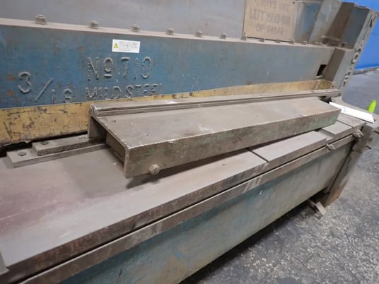 3/16" x 10' Niagara #710, Shear, 7.5 HP, 220/440 V. - Image 5