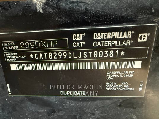 Caterpillar 299D, 3590 hours, S/N: JST00381, 2014 - Image 8