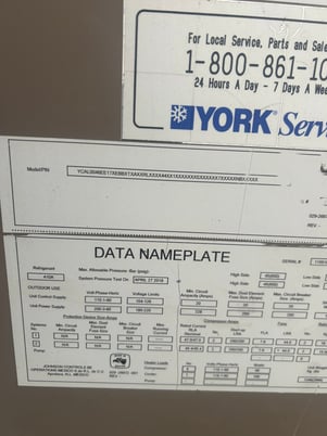 45 Ton, York #YCAL0046EE17XEBB, Chiller, 2018 - Image 3