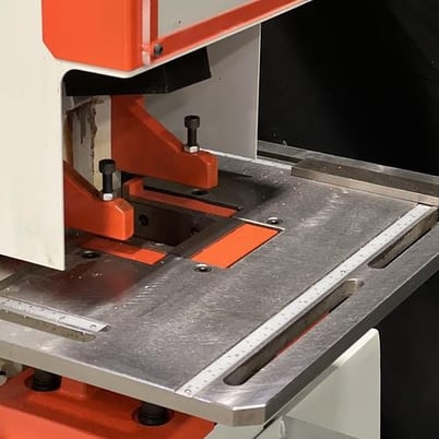 5" x 5" x 1/2" Sunrise #IW-66S, ironworker, 66 ton, 7.5 HP, 12" throat, new - Image 3