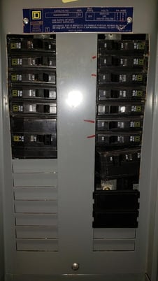 225 Amp, Square D #NQOD, Complete Panelboard, 240 Volts, 3PH, Dual Main Feed Box Trim & Interior, type 1 - Image 4