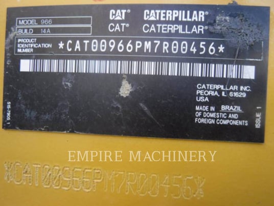Cat 966, Wheel Loader, 2077 hours, S/N: M7R00456, 2023 - Image 4