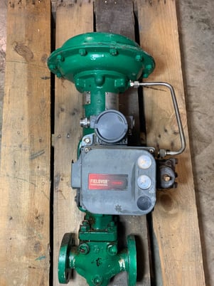1" Fisher, 300# pressure rating, control valve, w/ 667 Actuator & DVC6200 FieldVue Positioner - Image 1