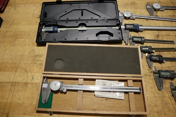 Vernier Calipers, 6" & 12", mixed LOT, Digital & Dial - Image 2