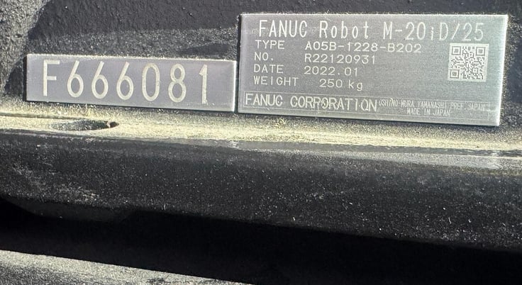 Fanuc, M-20iD/25, 6-Axis Articulated Robot, 25 kg payload, 72" reach, teach pendant, R-30iB Plus controller - Image 5
