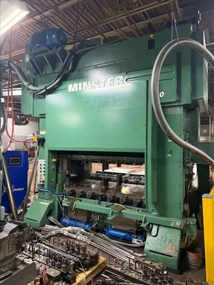 180 Ton, Minster #P2H-160-74x33-FW, precision straight side press, 5.9" stroke, 20.6" Shut Height, 75 HP - Image 1
