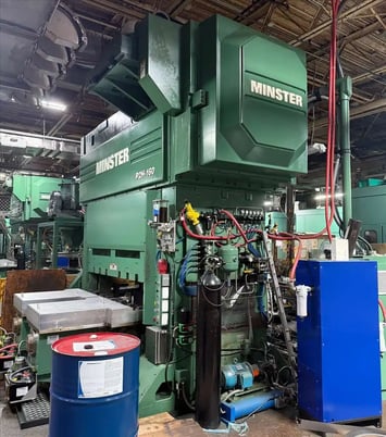 180 Ton, Minster #P2H-160-74x33-FW, precision straight side press, 5.9" stroke, 20.6" Shut Height, 75 HP - Image 3
