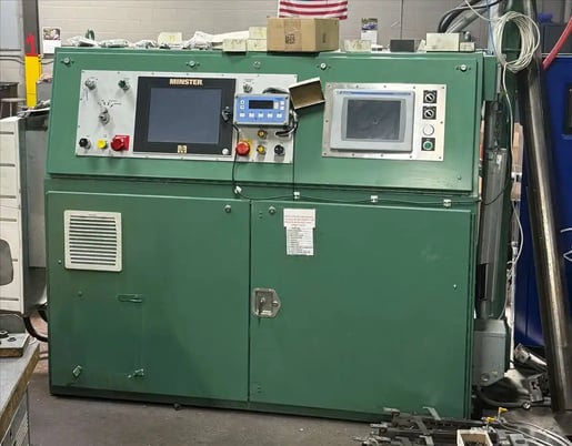 180 Ton, Minster #P2H-160-74x33-FW, precision straight side press, 5.9" stroke, 20.6" Shut Height, 75 HP - Image 4