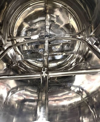1000 gallon US Pharmaceutical Equipment #FTM3800, Stainless Steel Jacketed Mixing Kettle w/ Scrape Agitation - Image 4
