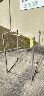 Bulk bag holder stand, Stainless construction - Image 4