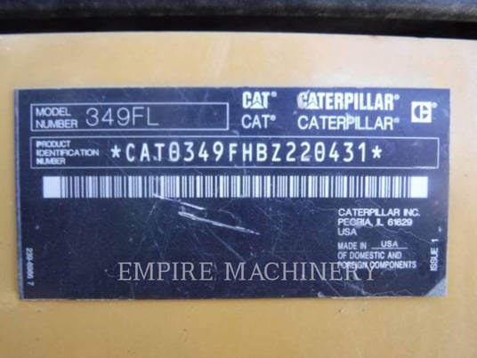 Caterpillar 349FL, 6039 hours, S/N: BZ220431, 2018 - Image 6