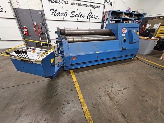80" x 9/16" M.g. #420/16, 4-Roll Hydraulic Plate Roll, 1/2" pre-bend, 9.84" top roll, 10.24" center roll - Image 4